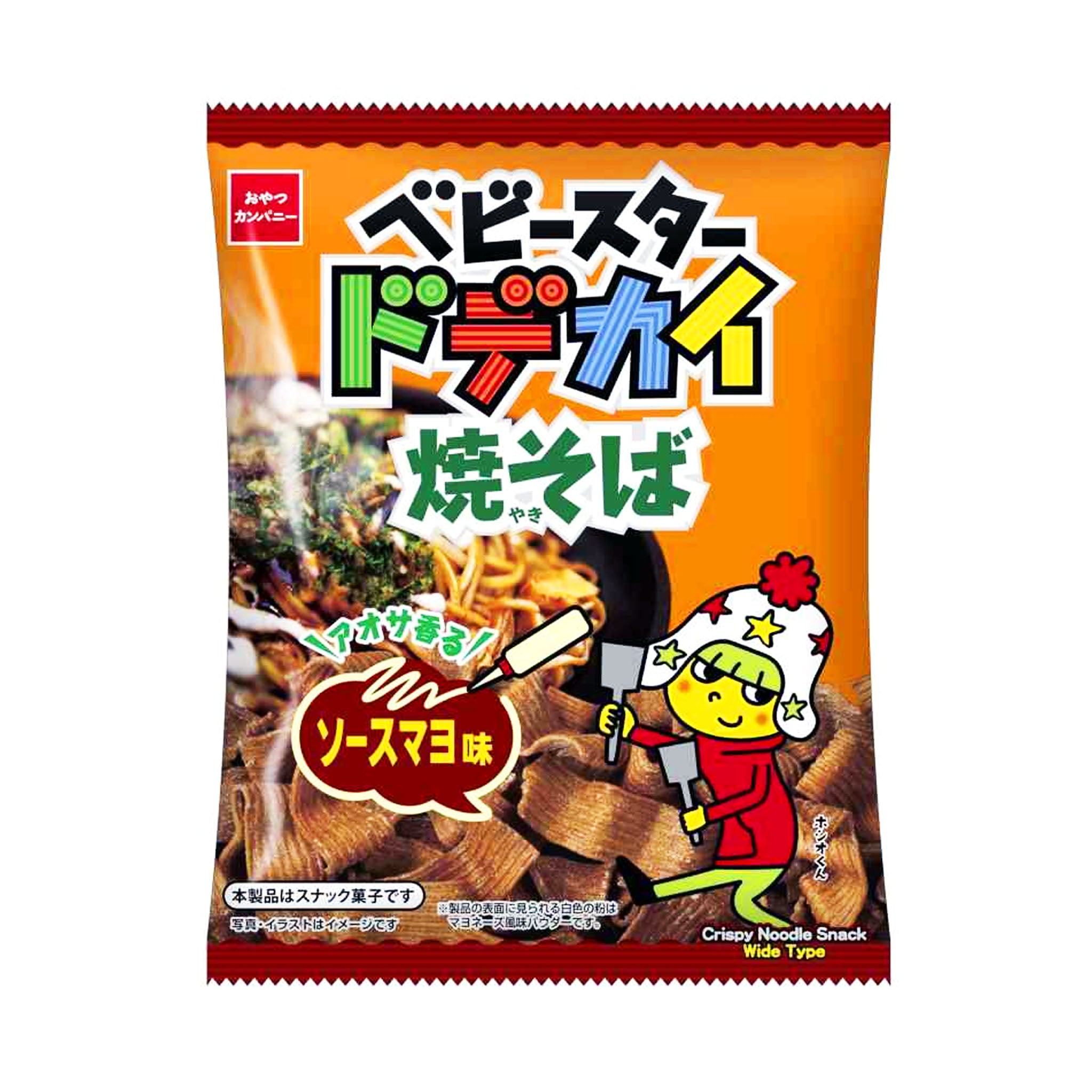 Oyatsu Company Baby Star “Dodekai Yakisoba” – Aosa‑Scented Sauce Mayo Flavor